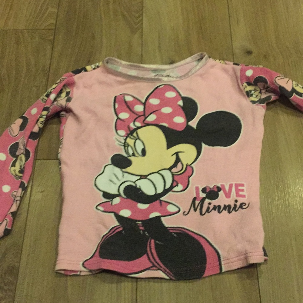 Mini mouse pj long sleeve shirt size 10 girls